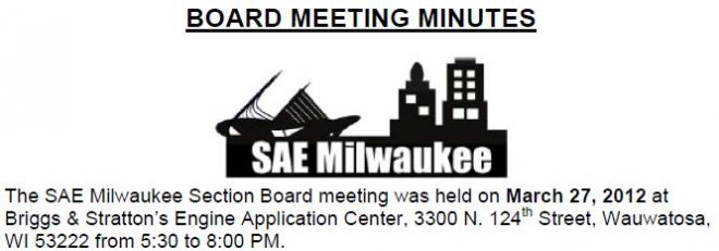March 2012 Board Meeting Minutes