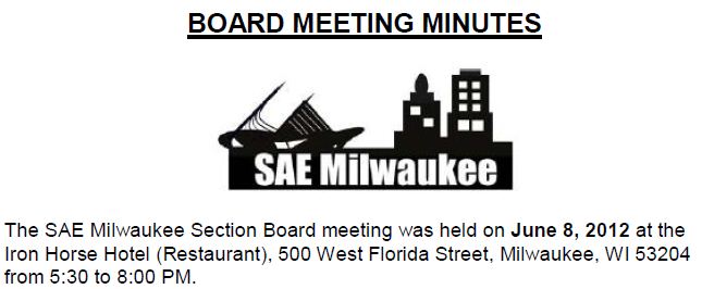 June 2012 Board Meeting Minutes
