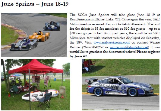 SAE at the June Sprints 2016